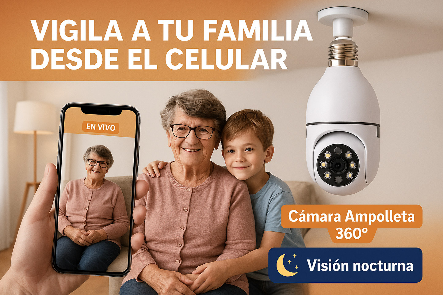 Cámara Ampolleta con WiFi