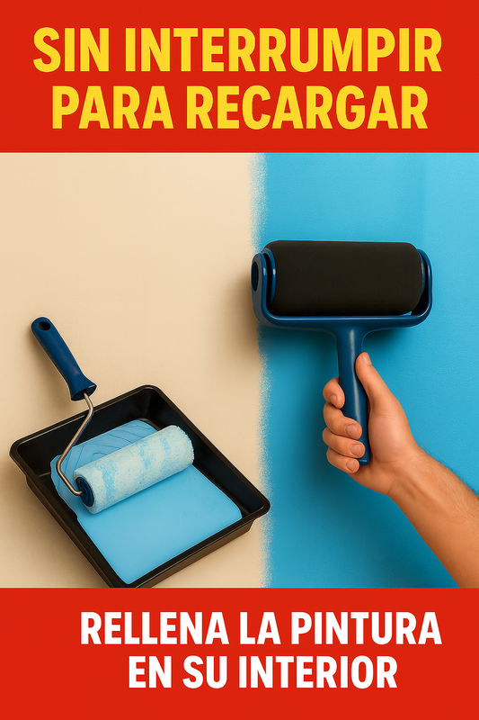 Rodillo de pintura recargable